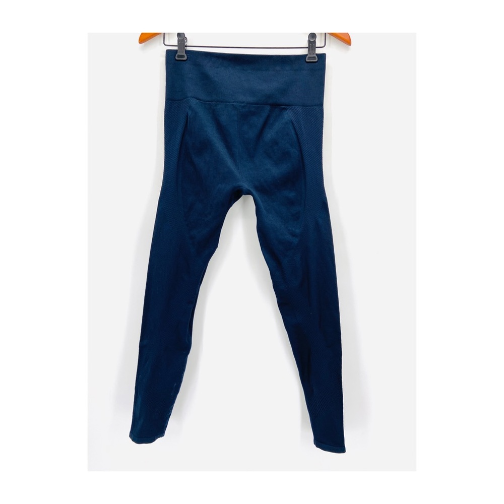 Fabletics Blue High Waisted Seamless Rib Leggings - Picture 3 of 5